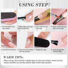 SAVILAND Builder Nail Gel Kit, 3Pcs 108g Large Capacity Clear & Light Pink & Milky White Hard Gel For Nails Set With Gel Nail Brush, Soak Off UV Nail Gel For Nail Extension And Repair For Salon - 彩色 - 查看 7