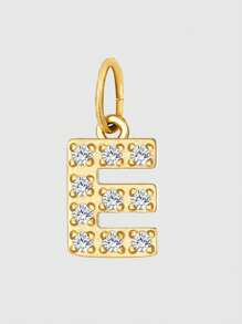 Diamday 1 件钻石字母吊坠 女士 DIY 项链手链珠宝制作周年纪念礼物 - 金色 - 查看 52