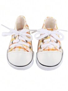Chaussures pour poupée de 7 cm, 1 paire de chaussures plates en canevas convenant aux poupées de 18 pouces, chaussures de poupée roses et jaunes mignonnes pour fête, accessoires de poupée, vêtements de poupée Our Generation, chaussures de poupée Our Generation, chaussures accessoires pour enfants, chaussures de poupée pour filles, meubles de poupée, vêtements pour poupée, siège auto de poupée, poupée fille, chaussures plates, chaussures de poupée, chaussures de poupée pour enfants, chaussures de poupée enfants, chaussures de poupée, jouets pour filles, accessoires de poupée bébé