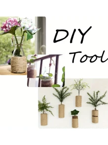 10m 天然剑麻绳，重型粗麻绳，优质黄麻绳，适用于猫抓柱树、花园、装订、工艺品包装材料、家居装饰 - 彩色 - 查看 5