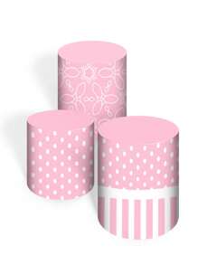 Round Panel Cover Kit + Trio Cylinder Covers + Sublimated Rectangular Panel Cover Party And Birthday Decoration Various Themes Children Royalty Teddy Bears Girl Boy - 套件 5 件 2179 - 查看 4