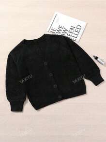 Women's V-Neck Button Up Knitted Cardigan