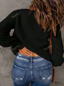 Women's V-Neck Button Up Knitted Cardigan