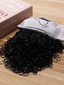 1000pcs Fashionable Colorful Elastic Hair Bands/Headbands/Hair Accessories, Disposable - Multicolor - View 6