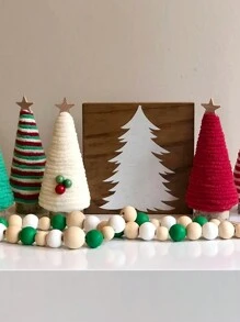 1pc, Mini Artificial Christmas Tree, Multi-Color Simulation Christmas Pine Tree Set, Festive Holiday Ornaments, Home Room Tabletop & Shelf Decor, Christmas Holiday Decor Accessory,Christmas - Multicolor - View 10