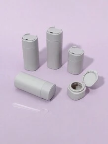 5件/套旅行补充瓶套装软管补充瓶套装化妆品洗发水沐浴露面霜挤压管乳液瓶可携带上飞机便携式补充瓶 - 彩色 - 查看 9