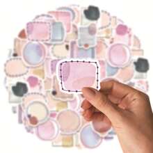 44 Stücke (22*2) Farb-Bubble Aufkleber, selbstklebende Aufkleber im handbemalten, minimalistischen Stil, dekorative Aufkleber in exquisiter und schöner Stil. Geeignet für Fotoalben, Tagebücher, Tassen, Laptops, Handy