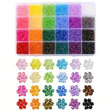 100/4800pcs Acrylic Beads Making Kit - Random Mixed Styles For Jewelry Making