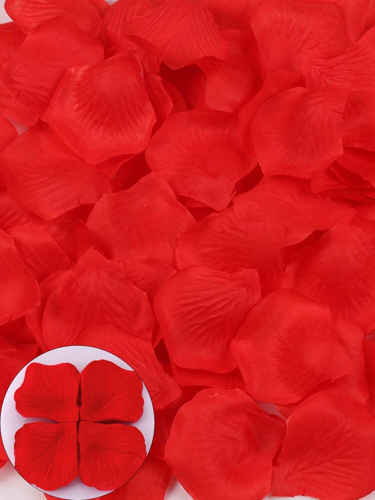 1000 Pcs Artificial Silk Rose Petals Valentine's Day Wedding Party Pasty Tabel Decorations Romantic Night Party Color White Pink Wine Red Flower Petals, Romantic Night For Her/Him Set, Engagement, In Bulk Flower Decorations﻿ Halloween Valentines - Multicolor - View 16