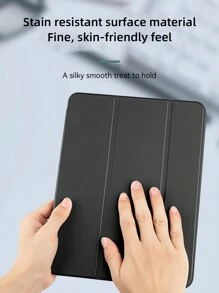 DANYCASE 带笔槽保护套，兼容 iPad A16 2025、Air 11/13 英寸、M2/M3、Pro 11/13 英寸、M4 2024、Air 5/4 10.9 英寸、Air 3 10.5 英寸、第九代/第八代/第七代 10.2 英寸、第五代/第六代 9.7 英寸、Mini 6 - 黑色 - 查看 4