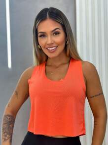 Baby Look Fitness Women's Basic T-Shirt Gym Training Blouse - Màu Hồng  San hô - Xem 1