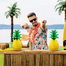 Decoraciones de centro de mesa con panal de piña - decoración colgante para fiesta hawaiana tropical de la selva - artesanía de papel de seda, colorida, fácil de ensamblar, decoración de temporada para otoño, primavera, verano e invierno - Multicolor - Ver 6
