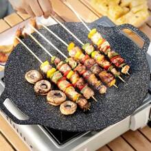 1pc Non-Stick Barbecue Plate, Can Be Used For Both Home And Camping,Camping Essentials