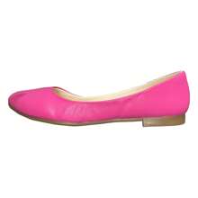 Flats Para Dama Balerina de Piel Sintetica Liso Zapatos de Varios Colores - Lavanda - Ver 4