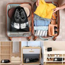 5/10 pièces Sac de rangement pour chaussures, organisateur de placard, sac de voyage non tissé portable, poche imperméable, sac suspendu pour vêtements classifiés, sac pour bottes, boîte de rangement pour chaussures, accessoires d'organisateur de chaussures pour les voyages, les vacances, les croisières, les vacances d'été, les sacs de voyage, les essentiels de voyage pour les dortoirs universitaires, la maison, l'école, l'hôtel