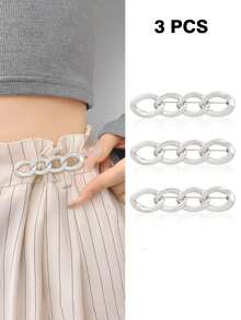 1/3/5 件可调节腰夹，收紧腰部，防止衣服滑落，配有胸针，可固定裙子或裤子 - 多色 - 查看 18