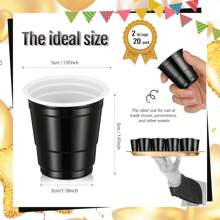 20/50 piezas Vasos de chupito de plástico de 2 onzas, mini vasos desechables de 2 onzas para bodas, fiestas de graduación, cata de cervezas, aperitivos (multicolor), Navidad