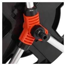 Debao Hand Cranked Hose Reel, Practical Water Pipe Storage Shelf Aluminium Tube Garden Hose Reel Wall-Mounted Water Hose Reel