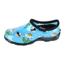 Sloggers Women's Bumble Bee And Flower Print Rain And Garden Shoes - 藍色 - 查看 2