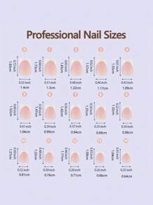 150Pcs French Acrylic Nail Tips, 15 Sizes, Short Square Pink, False Nails For Women Diy Manicure And Salon Decoration Press On Nails Nail Supplies Nails - Multicolor - View 6