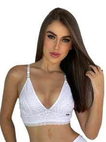 Charme Dela's Kit 2 Lace Bra Without Cup Lingerie - Màu be - Xem 3