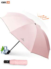 CasaBella Paraguas,Paraguas automático,Sombrilla Plegable Automática para Exterior de 8 Costillas, Protección Solar y Contra Rayos UV, Resistente al Agua y al Viento, Compacta y Portátil, Mini Paraguas,Ideal Para Salir, Protege Contra Quemaduras Solares y Lluvias, Perfecto Para Viajes, Trabajo y Escuela, Seguro y Resistente - Rosa - Ver 9