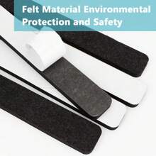 5/8 Packs Felt Adhesive Bulletin Board For Bedrooms Offices Home Wall Decoration, Notice Board Self Adhesive Cork Board With 35 Push Pins For Paste Notes, Photos, Schedules Back To School - Black - View 4