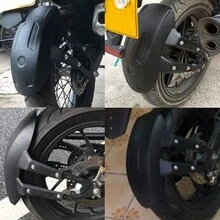 Universal Motorcycle Rear Mudguard Fender Splash Guard Protection Mud Flaps ATV Motorcross Motorbike Dirt Pit Bike Accessories - Black - View 7