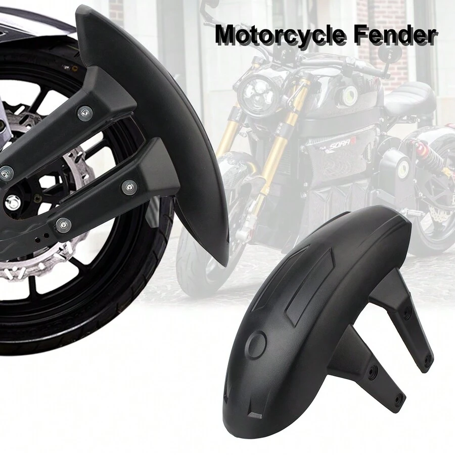 Universal Motorcycle Rear Mudguard Fender Splash Guard Protection Mud Flaps ATV Motorcross Motorbike Dirt Pit Bike Accessories - Black - View 1