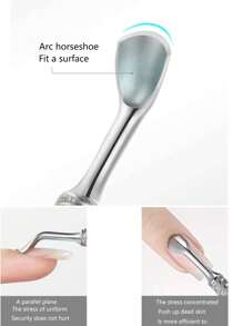 俄罗斯不锈钢角质层推棒，指甲和死皮去除器，双头美甲美足工具，美甲用品，美甲工具，美甲艺术工具，返校季，美甲，美甲工具（适用于假指甲），美甲美足工具 - 彩色 - 查看 4