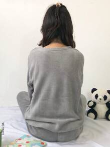 Conjunto de pijama para el hogar afelpada