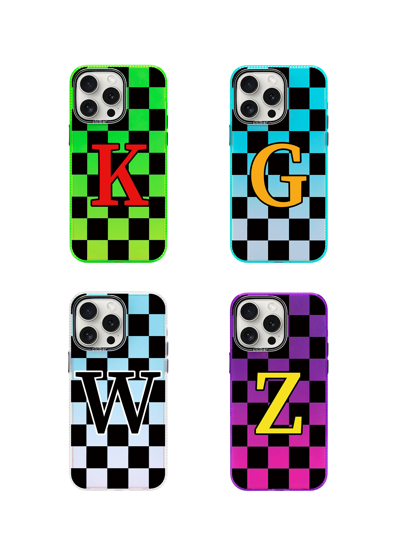 1pc Customized Letter Laser Phone Case - Purple - View 7