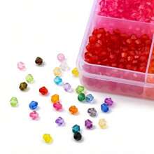 100/4800pcs Acrylic Beads Making Kit - Random Mixed Styles For Jewelry Making