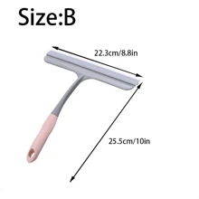 1pc Shower Squeegee, Glass Window Scraper, Window Cleaning Tool, Home Window Cleaner, Car Windshield Wiper, Bathroom Cleaning Accessories - Multicolor - View 3