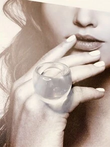 1pc Fashionable Geometric Resin Ring For Women,Gift For Holiday Or Daily Use - Resin Ring - View 6