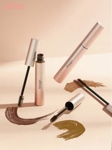 ukiss Gel Browcara, Eyebrow Mascara,  Quickly Fixing Natural Eyebrow Makeup With Care Effect,Tinted, Volumizing, Light And Smooth, Long-Lasting , Quick Drying, Waterproof And Sweatproof, Eyes Makeup - 06# Hồng Nâu - Xem 9