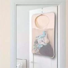Over Door Hanging Laundry Hamper Bag Collapsible Mesh Heavy Duty Clothes Storage - 彩色 - 查看 1