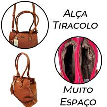 Bolsa Sys Feminina Média Trança Alça e Tiracolo Mod. 9355