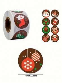 1 Cuộn, 500 Miếng Dán Trang Trí Ngày Lễ Giáng Sinh 0,98 Inch: Ông già Noel, Cây thông Noel, Mũ ông già Noel, Quà tặng Giáng sinh, Đã niêm phong, 1 Cuộn Với 8 Miếng Dán Họa Tiết Trang Trí, Loạt Miếng Dán Quà Tặng Trang Trí Ngày Lễ Giáng Sinh, Miếng Dán Keo Trang Trí Giáng Sinh Đồ Trang Trí Giáng Sinh Quà Tặng Giáng Sinh Đồ Dùng Cho Tiệc Giáng Sinh Túi Quà Giáng Sinh Túi Giáng Sinh Miếng Dán Giáng Sinh - nhiều màu - Xem 3