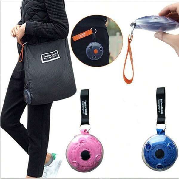 Portable Shopping Bag Reusable Folding Shopping Shoulder Bag Light And Space Saving