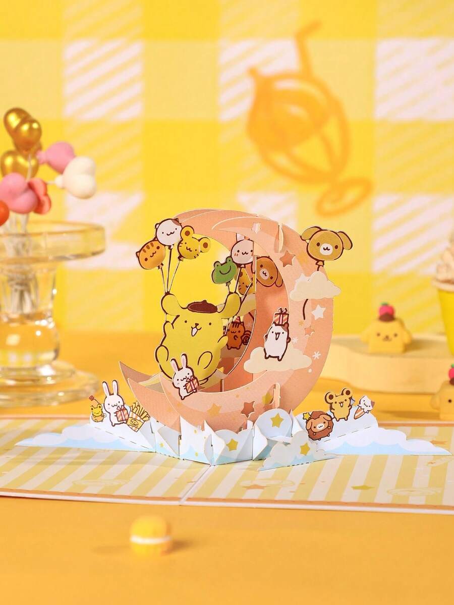 1 Thiệp Chúc Mừng 3D Trăng Lưỡi Liềm (Gồm 1 Phong Bì + 1 Thiệp Viết Tay + 1 Thiệp Chúc Mừng 3d), Quà Tặng Bất Ngờ Xung Quanh, Sự Lựa Chọn Hàng Đầu Cho Bạn Bè Và Gia Đình - Nhiều màu - Xem 1