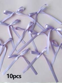 10Pcs DIY Ribbon Bow Cake Decorations Black Silk Cake Skirt Bow Design Cake Decoration Graduation Cake Toppers To Decorate Your Cakes For Festival Gift Wrapping Party Decoration Birthday Party Table Decoration - Multicolor - View 13