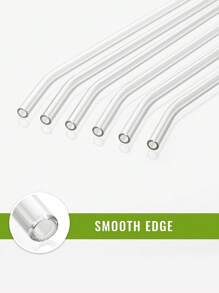 12 Unidades de Palhas de Vidro Reutilizáveis com 2 Escovas de Limpeza - Cores e Estilos Variados, Palhas para Bebidas, Smoothies, Café Gelado, Drinques, Bebidas de Verão, Suprimentos para Festa, Ideias de Presente para Natal, Aniversário ou Réveillon, Materiais Escolares