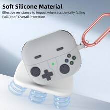 苹果可爱手机壳适用于三星 Galaxy Buds3 Pro/Galaxy Buds 3(2024) 带钥匙扣 - 多色 - 查看 5