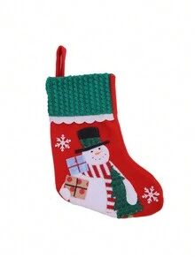 圣诞老人圣诞装饰圣诞袜礼品袋悬挂糖果袋圣诞袜，家居装饰，圣诞装饰，派对用品 - 彩色 - 查看 5