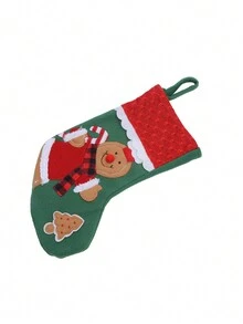 圣诞老人圣诞装饰圣诞袜礼品袋悬挂糖果袋圣诞袜，家居装饰，圣诞装饰，派对用品 - 彩色 - 查看 7