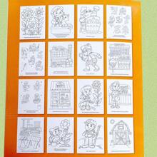 卡通绘画书、动物着色书、A4 着色绘画书、幼儿园绘画书、蜡笔适合 3-6-8 岁 - 彩色 - 查看 6