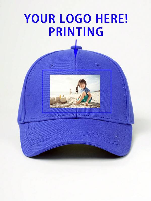 1pc Customized Printed Photo Children Baseball Cap, Adjustable Outdoor Sun Protection Casual Hat For Spring, Autumn, Travel, Beach Back To School Winter Gift Ideas Boy Girl Valentine's Day