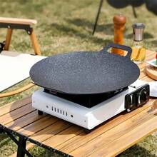 1pc Non-Stick Barbecue Plate, Can Be Used For Both Home And Camping,Camping Essentials