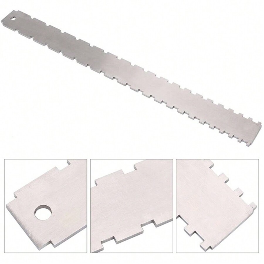 Guitar Neck Notched Straight Edge Ruler Guitar Fret Leveling Ruler